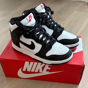 Nike Women’s Black and White High-Top Sneakers